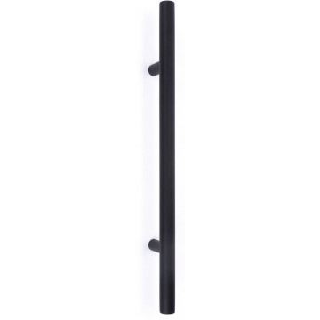 Deurgreep BASICS LBT greep diam.19 mm L=200-300 mm incl. niet-doorgaande bevestiging mat zwart RVS-304
