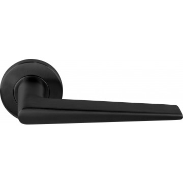 Deurkruk paar BASICS LB21H deurkruk geveerd op rozet PVD metal RVS-304