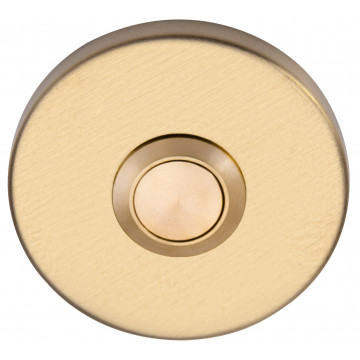 Beldrukker BASICS LB50 PVD mat goud met RVS drukkertje