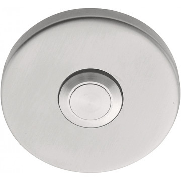 Beldrukker BASICS LB50 PVD mat RVS met RVS drukkertje