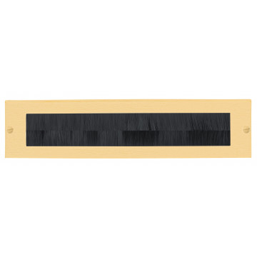 Tochtborstel BASICS LB535BI massief PVD mat goud RVS-304