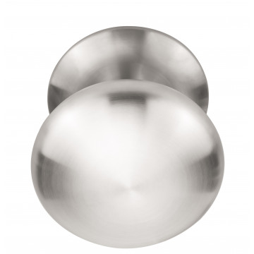 Voordeurknop BASICS LB65V voordeurknop vast op rozet PVD mat RVS