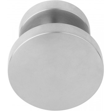 Voordeurknop BASICS LB701V massief voordeurknop vast op rozet mat RVS