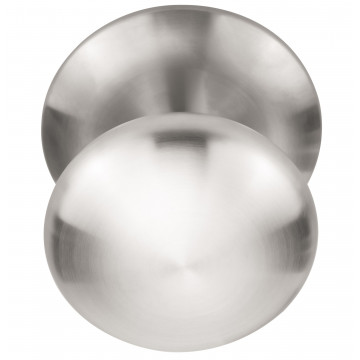 Voordeurknop BASICS LB80V voordeurknop vast op rozet PVD mat RVS