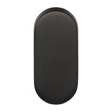 Blind plaatje BASICS LBB32 ovaal PVD gunmetal RVS-304