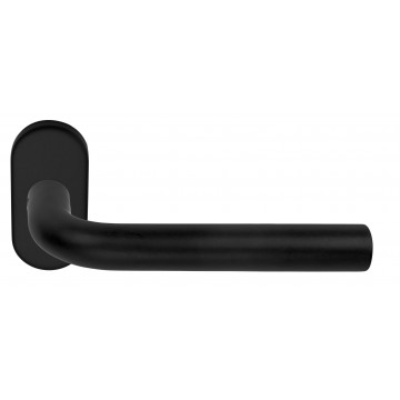 Deurkruk paar BASICS LB3-19 B32G deurkruk dubbel geveerd op ovale rozet PVD gunmetal RVS-304