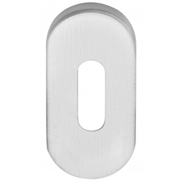 Sleutelplaatje BASICS LBN32 ovaal mat RVS