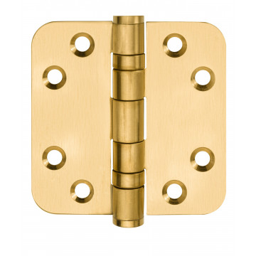 Kogelscharnier BASICS LBSA7676 afgerond PVD mat goud RVS-304
