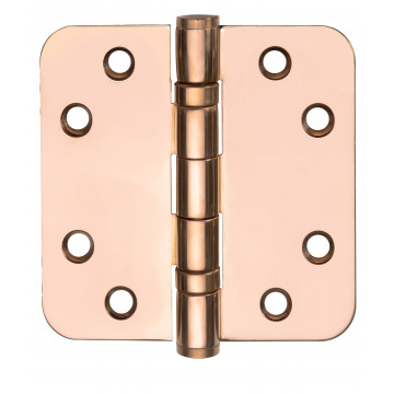 Kogelscharnier BASICS LBSA8989 afgerond PVD gepolijst koper RVS-304
