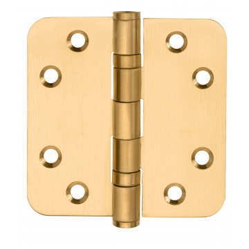 Kogelscharnier BASICS LBSA8989 afgerond PVD mat goud RVS-304