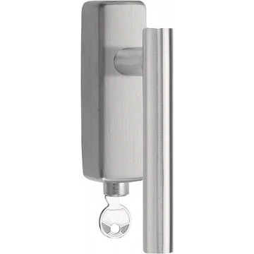 Draaikiepgarnituur BASICS LB7-19-DKLOCK-O afsluitbaar mat RVS