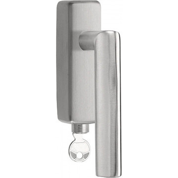 Draaikiepgarnituur BASICS LB8-DKLOCK-O massief afsluitbaar rechtsdraaiend mat RVS