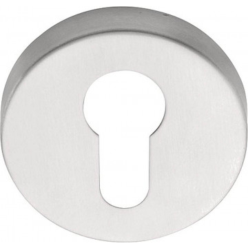 Cilinderplaatje BASICS LBY50D 10 mm mat RVS