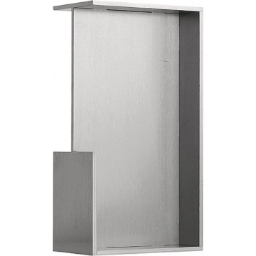 Schuifdeurkom SQUARE LSQ160A/38 tbv deurdikte 38 mm te verlijmen mat RVS