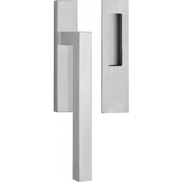 Hefschuifdeurbeslag set SQUARE LSQ230 massieve mat RVS