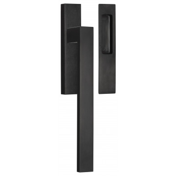 Hefschuifdeurbeslag set SQUARE LSQ231 massieve PVD mat zwart RVS-304