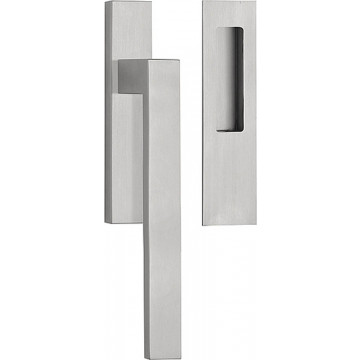 Hefschuifdeurbeslag set SQUARE LSQ231 massieve mat RVS