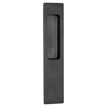 Schuifdeurkom SQUARE LSQ23 set te verlijmen incl. 6/8 mm stift PVD mat zwart RVS-304