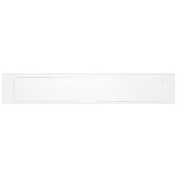 Buitenbriefplaat SQUARE LSQ380 massief wit RVS-304