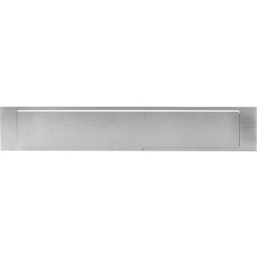 Buitenbriefplaat SQUARE LSQ380 massief mat RVS