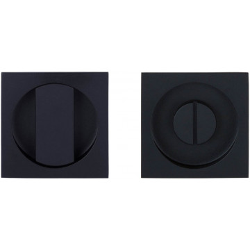 Set inbouwkommen SQUARE LSQ54S te verlijmen inclusief 6/8 mm stift mat zwart RVS-304