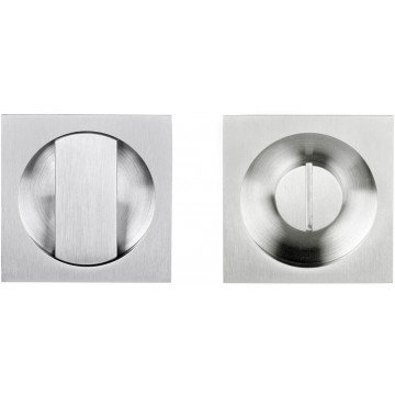 Set inbouwkommen SQUARE LSQ54S te verlijmen inclusief 6/8 mm stift mat RVS