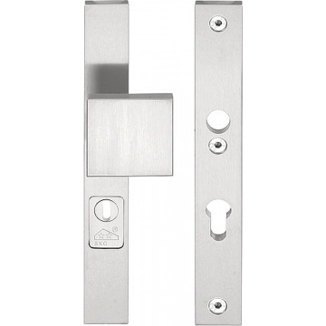 Massieve veiligheidsschilden met kerntrekbeveiliging SQUARE LSQ60-28KT knop/kruk SKG*** PC72 mat RVS
