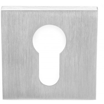 Cilinderplaatje SQUARE LSQBY50 mat RVS