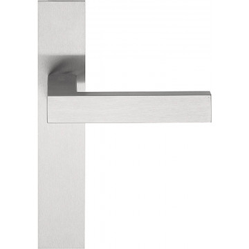 Deurkruk paar SQUARE LSQ4P236SFC massief ongeveerd op schild blind mat RVS