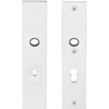 Massieve veiligheidsschilden SQUARE LSQSM-50KT met kerntrekbeveiliging kruk/kruk SKG*** PC55 gepolijst RVS