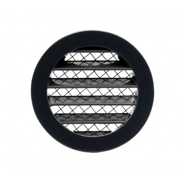 Schoepenrooster met grofmazig gaas Ø125 mm antraciet aluminium