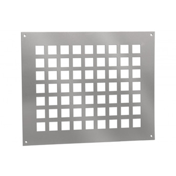 Ventilatieplaat 300 x 250 mm aluminium