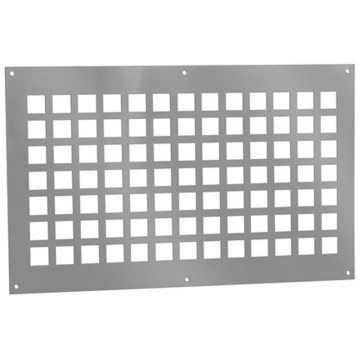 Ventilatieplaat 400 x 250 mm aluminium