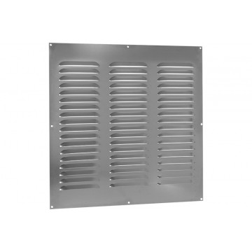 Schoepenrooster vlak model 500 x 500 mm aluminium