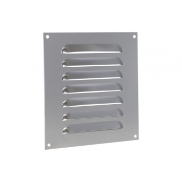 Schoepenrooster vlak model 150 x 150 mm aluminium