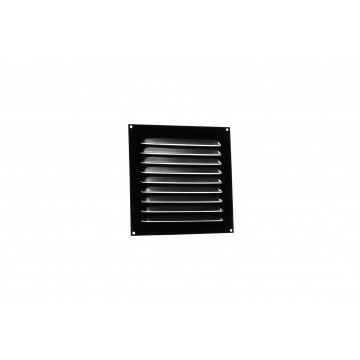 Schoepenrooster vlak model 200 x 200 mm bruin aluminium