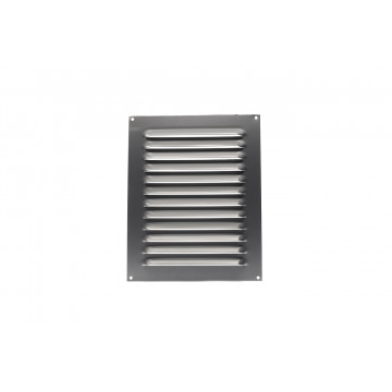Schoepenrooster vlak model 200 x 250 mm aluminium