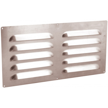 Schoepenrooster vlak model 500 x 300 mm aluminium