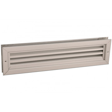 Deurrooster 470 x 121 mm geanodiseerd aluminium