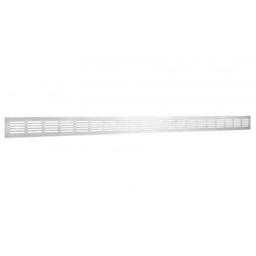 Plintrooster 1000 x 60 mm F1 aluminium aluminium