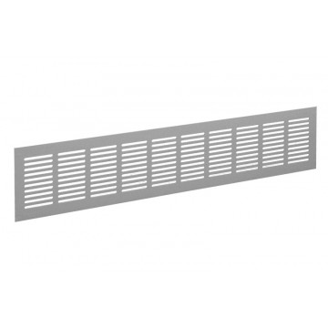 Plintrooster 600 x 100 mm F1 aluminium aluminium