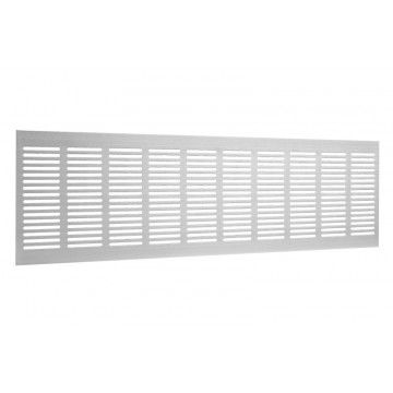 Plintrooster 1000 x 130 mm F1 aluminium aluminium