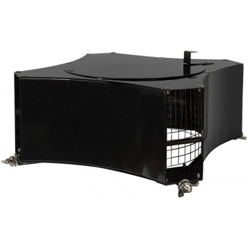 Schoorsteenkap laag model zwart