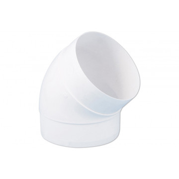 Bocht Ø125 mm 45° kunststof