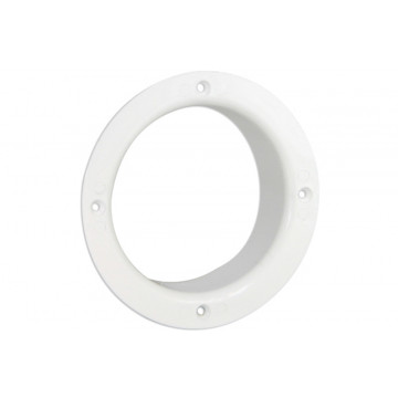 Aansluitbus 100 mm wit kort kunststof
