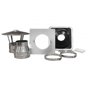 Accessoireset dakdoorvoer DW Ø150 mm RVS-304