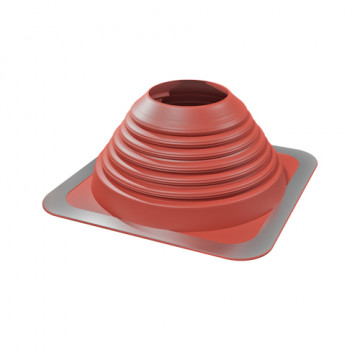 Doorvoermanchet 0-45° Ø101-178 mm rood (280 x 280 mm) silicone