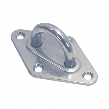 Mastplaat ruitvorm 80 x 50 mm RVS-304