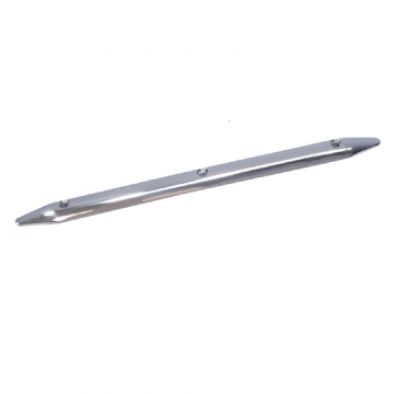 Stootlijst halfrond en hol, 20x450mm RVS-316 (A4)