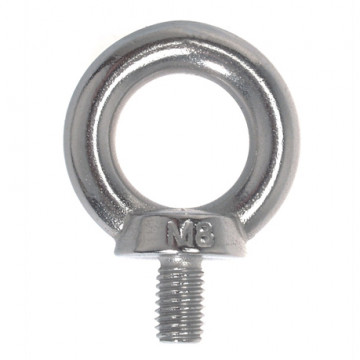 Oogbout M12 Art. 580 gegoten RVS A2